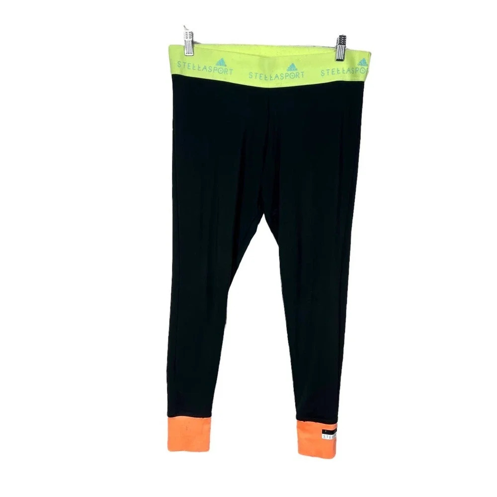 Adidas By Stella Mccartney Stellasport Leggings Sport Tights Black Size Large